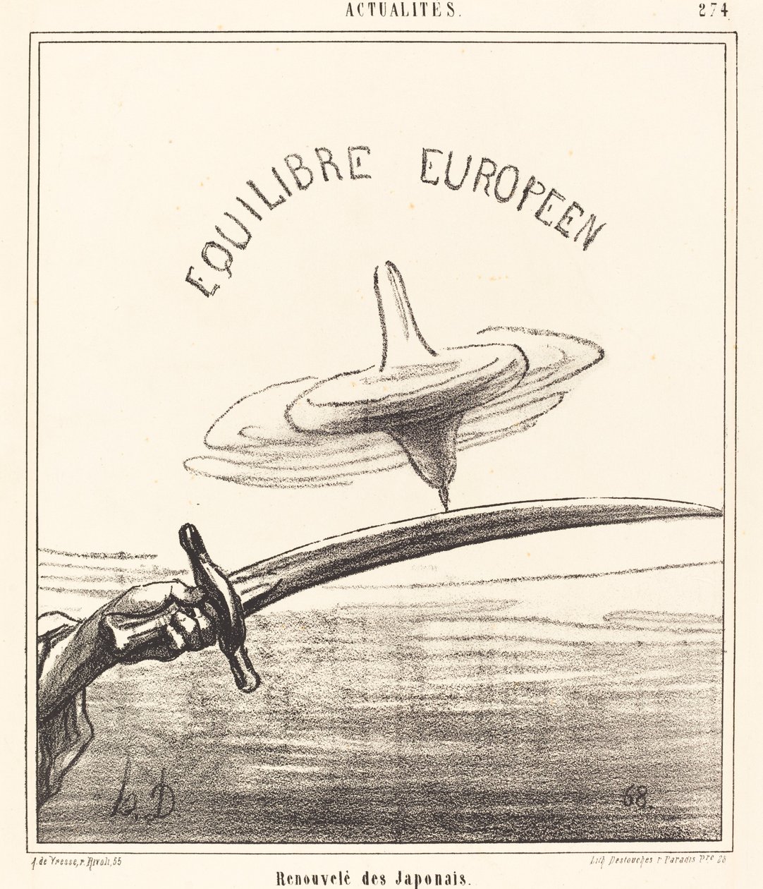 Fornyet fra japansk av Honoré Daumier
