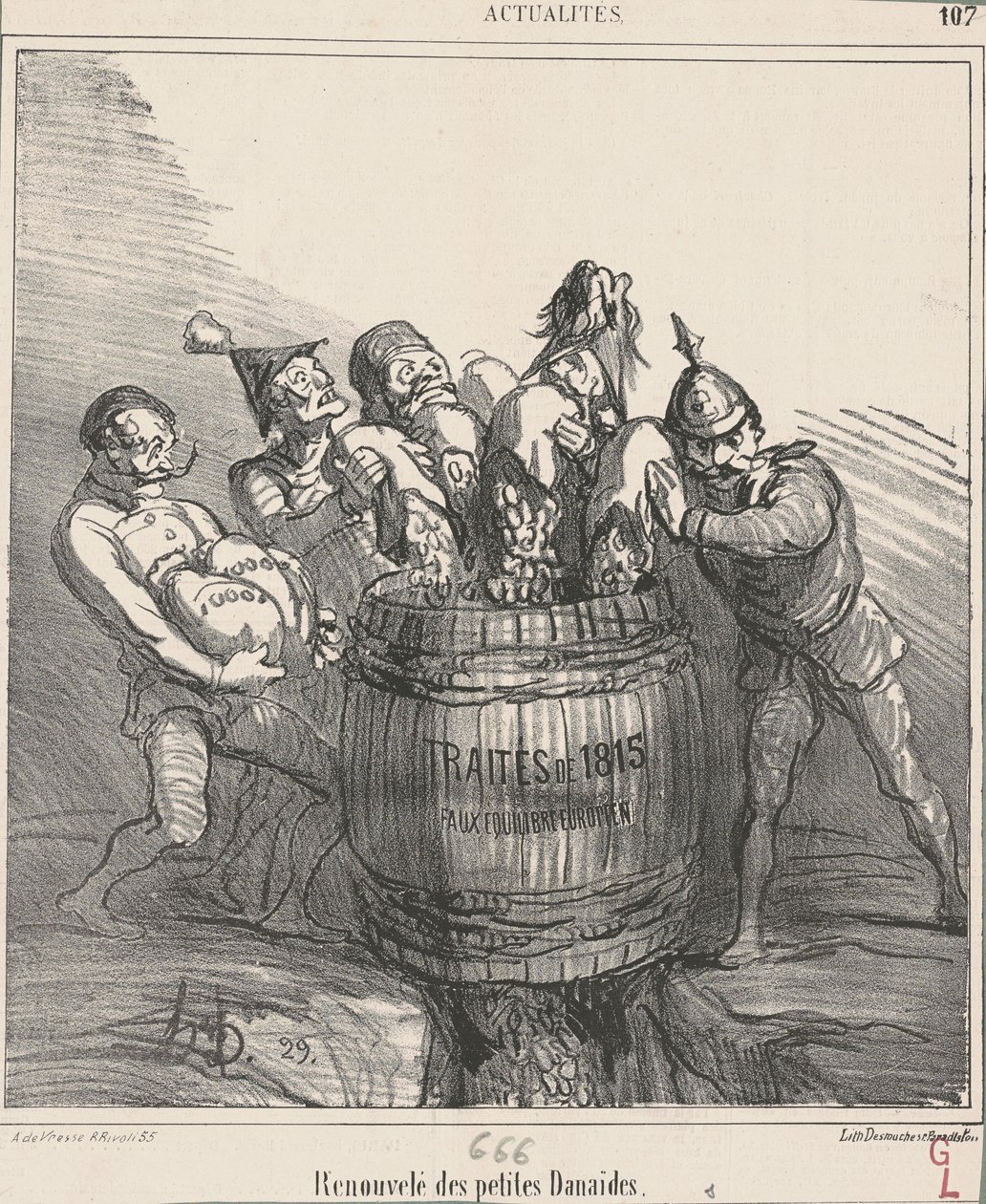 Fornyede små danaider av Honoré Daumier