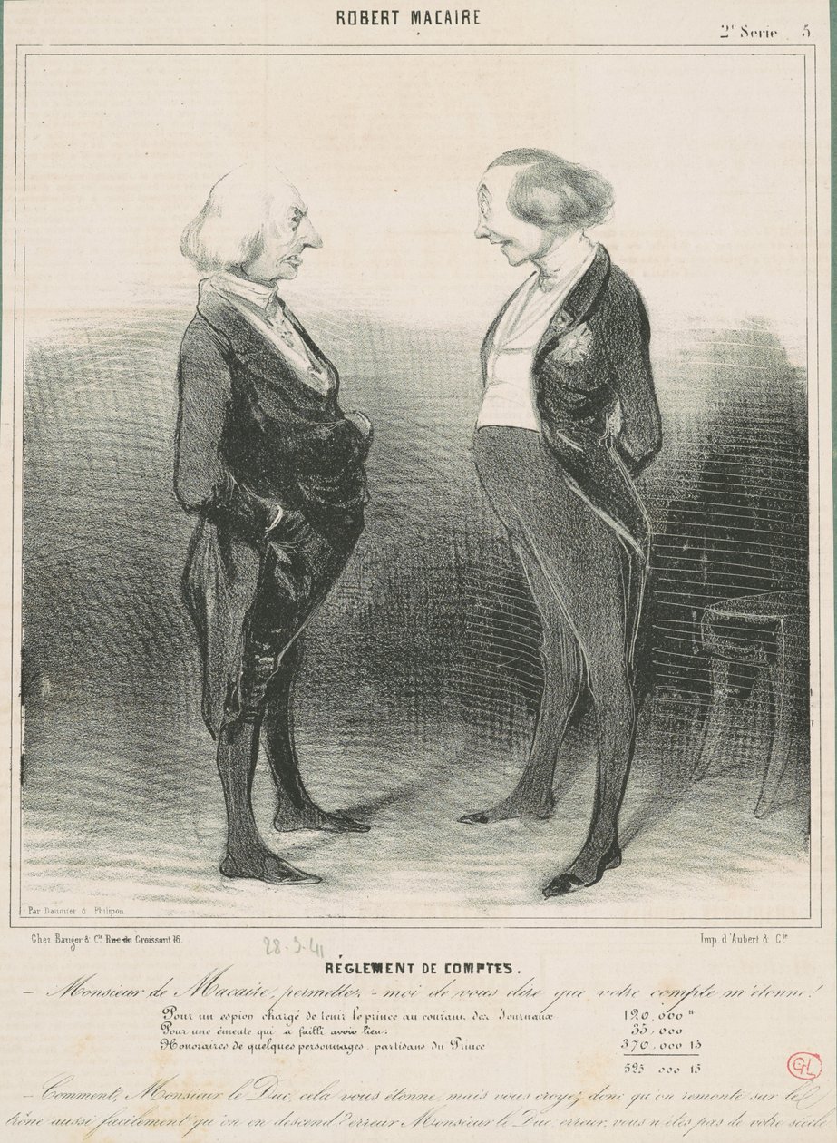 Avgjør resultater av Honoré Daumier
