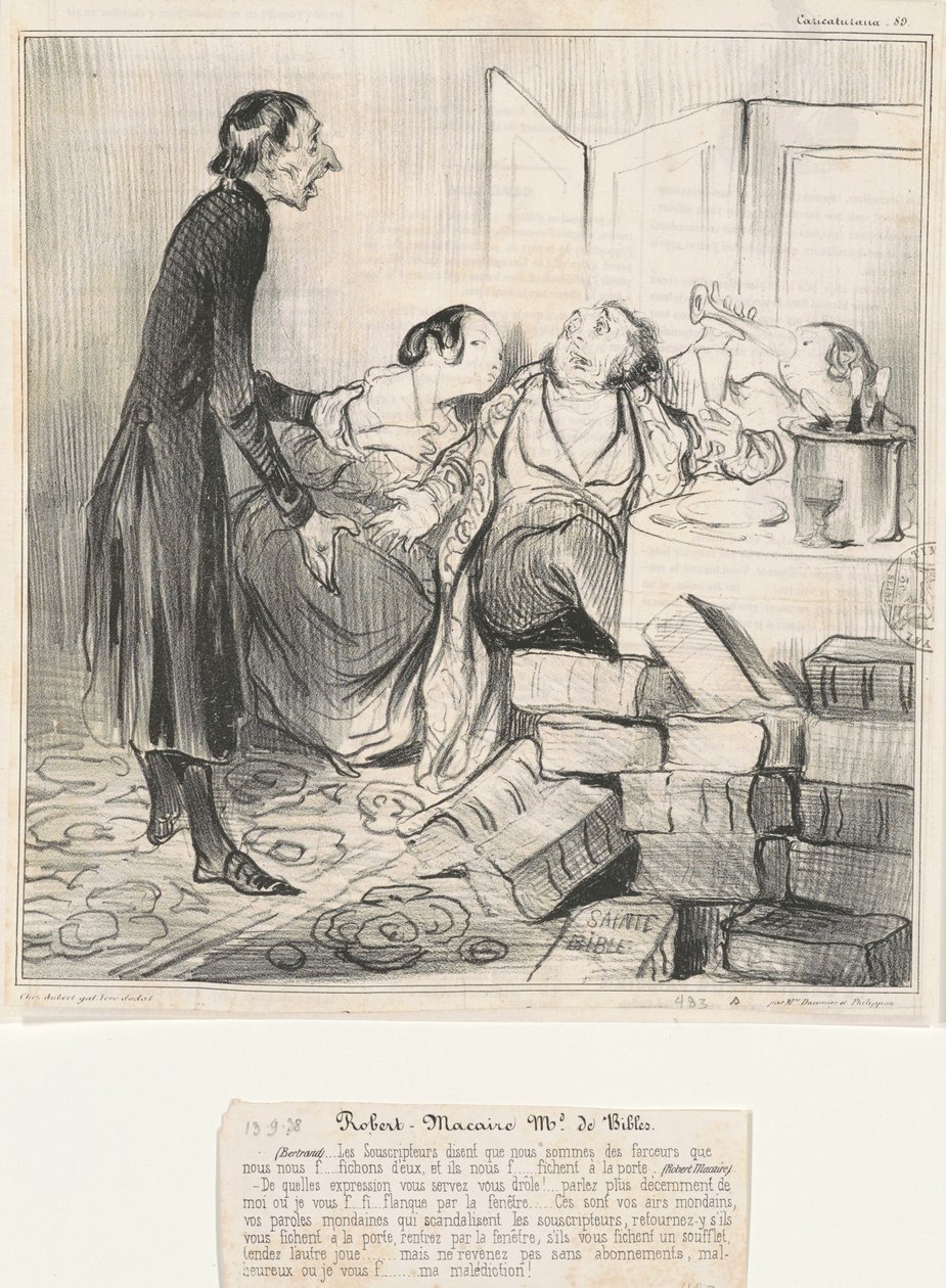 Robert Macaire, leder av Bibles av Honoré Daumier