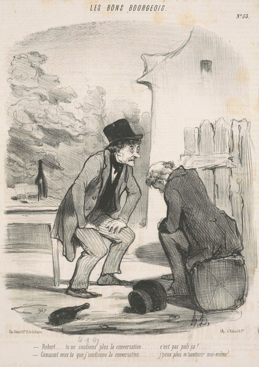 Robert... du fortsetter ikke samtalen lenger... av Honoré Daumier