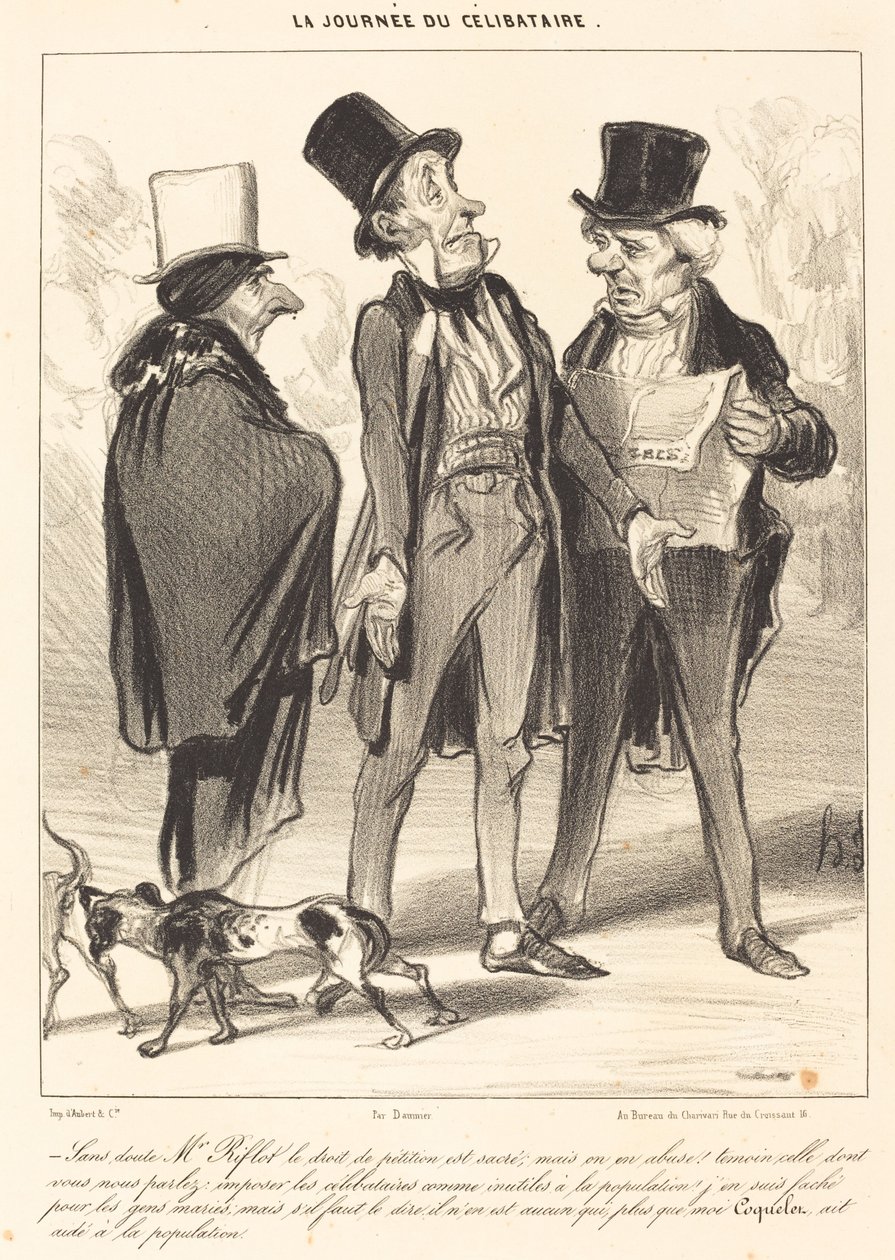 Ingen tvil om at Mr. Riflot har rett... av Honoré Daumier
