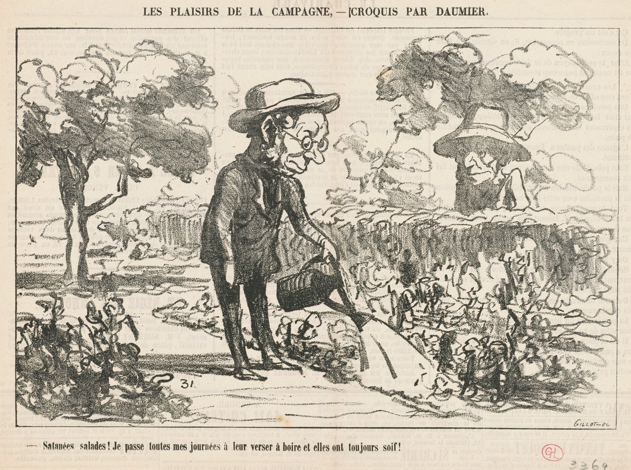 Jammen salater... av Honoré Daumier
