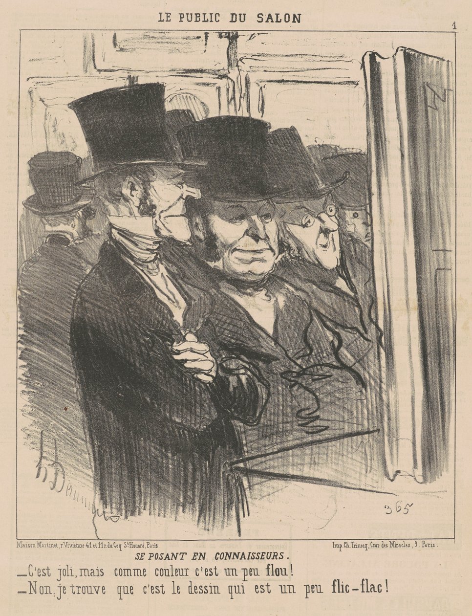 Stiller seg ut som kjennere av Honoré Daumier