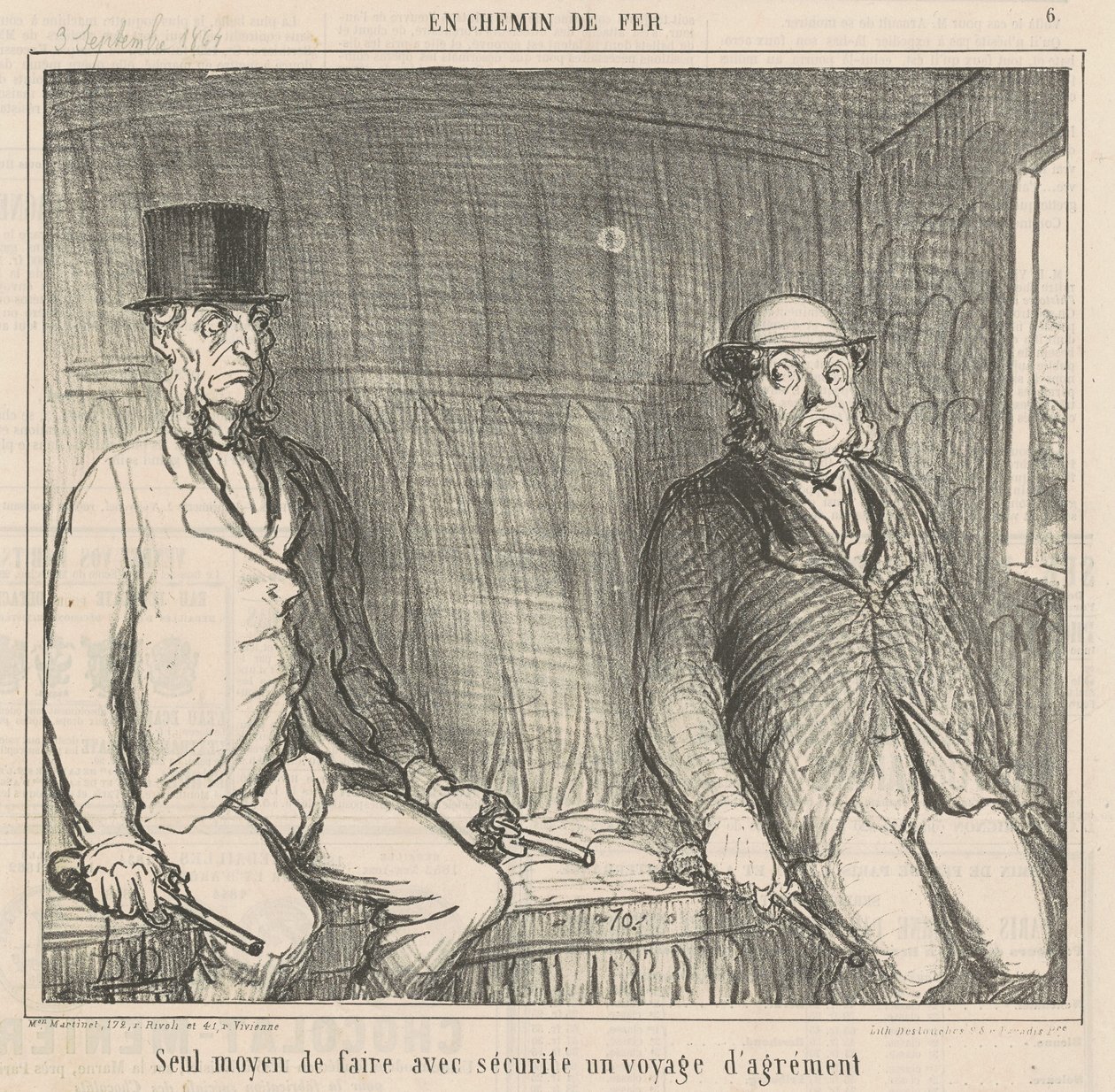 Eneste måten å gjøre det trygt på av Honoré Daumier