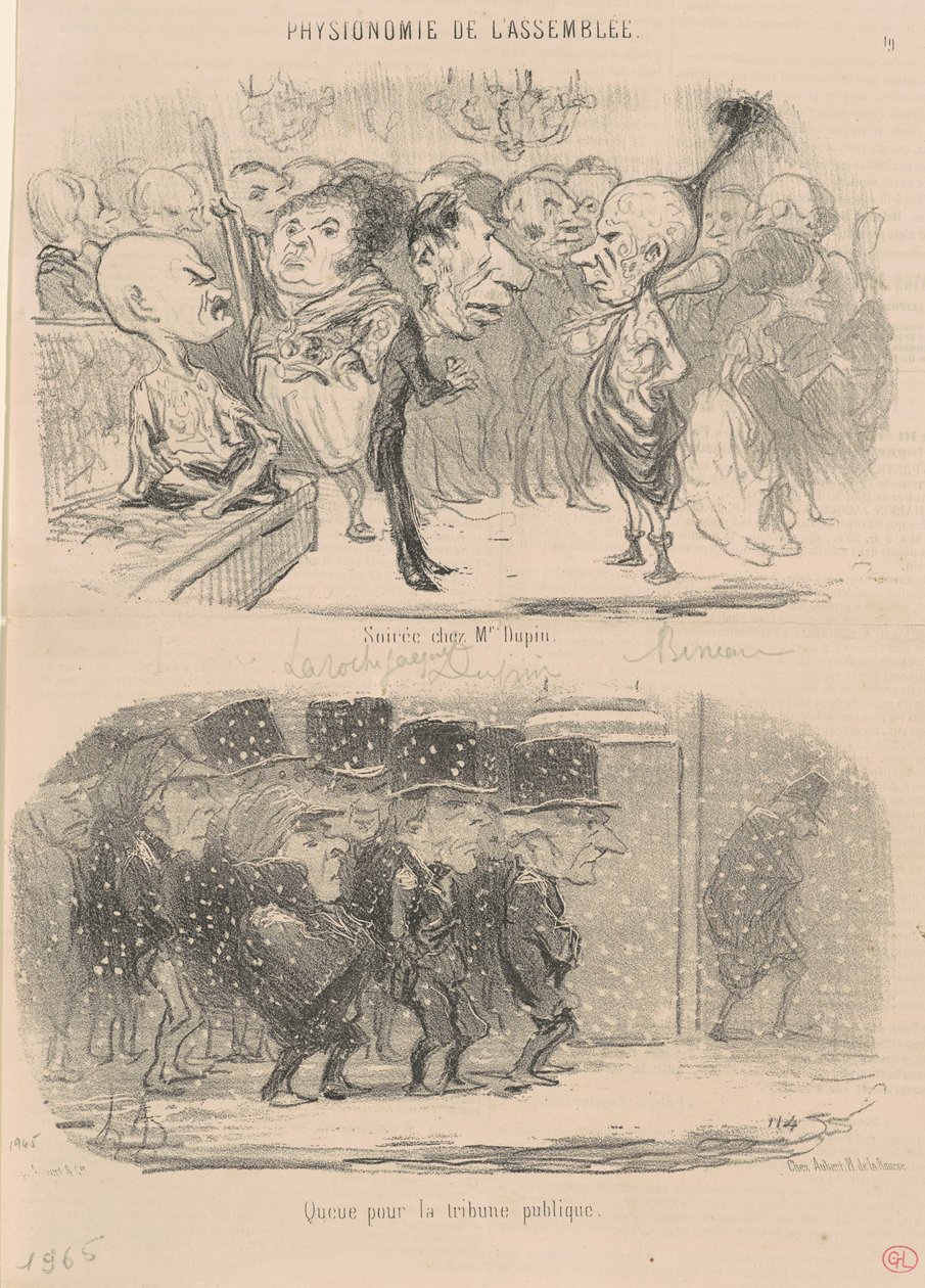 Kveld hos Mr. Dupin av Honoré Daumier