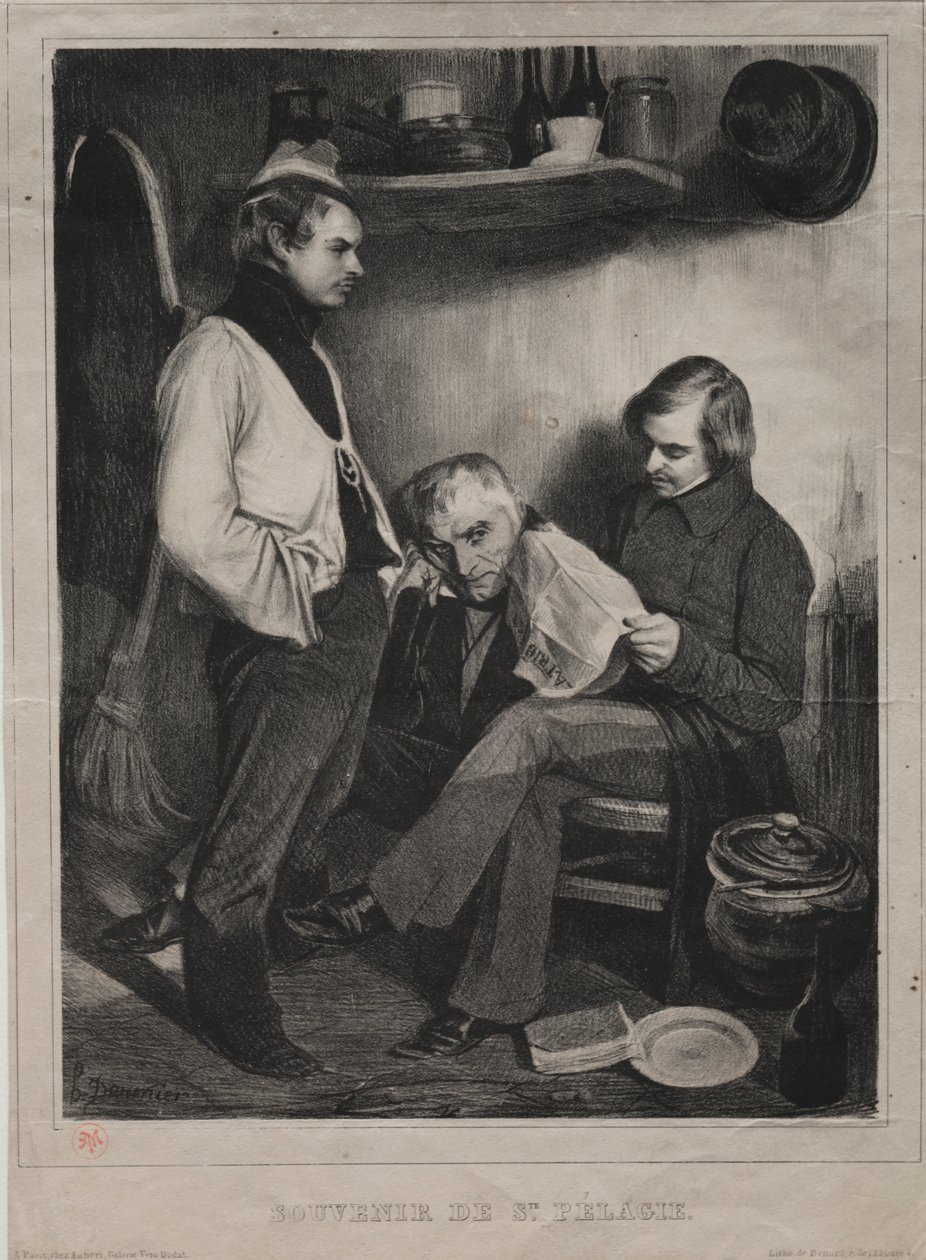 Suvenir fra fengselet i Ste. Pelagia av Honoré Daumier