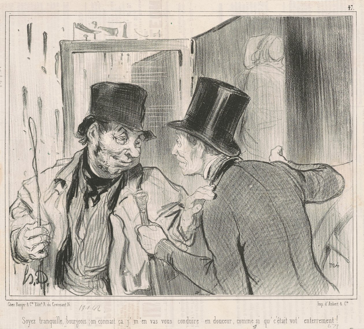 Rolig borgerlig, vi vet av Honoré Daumier