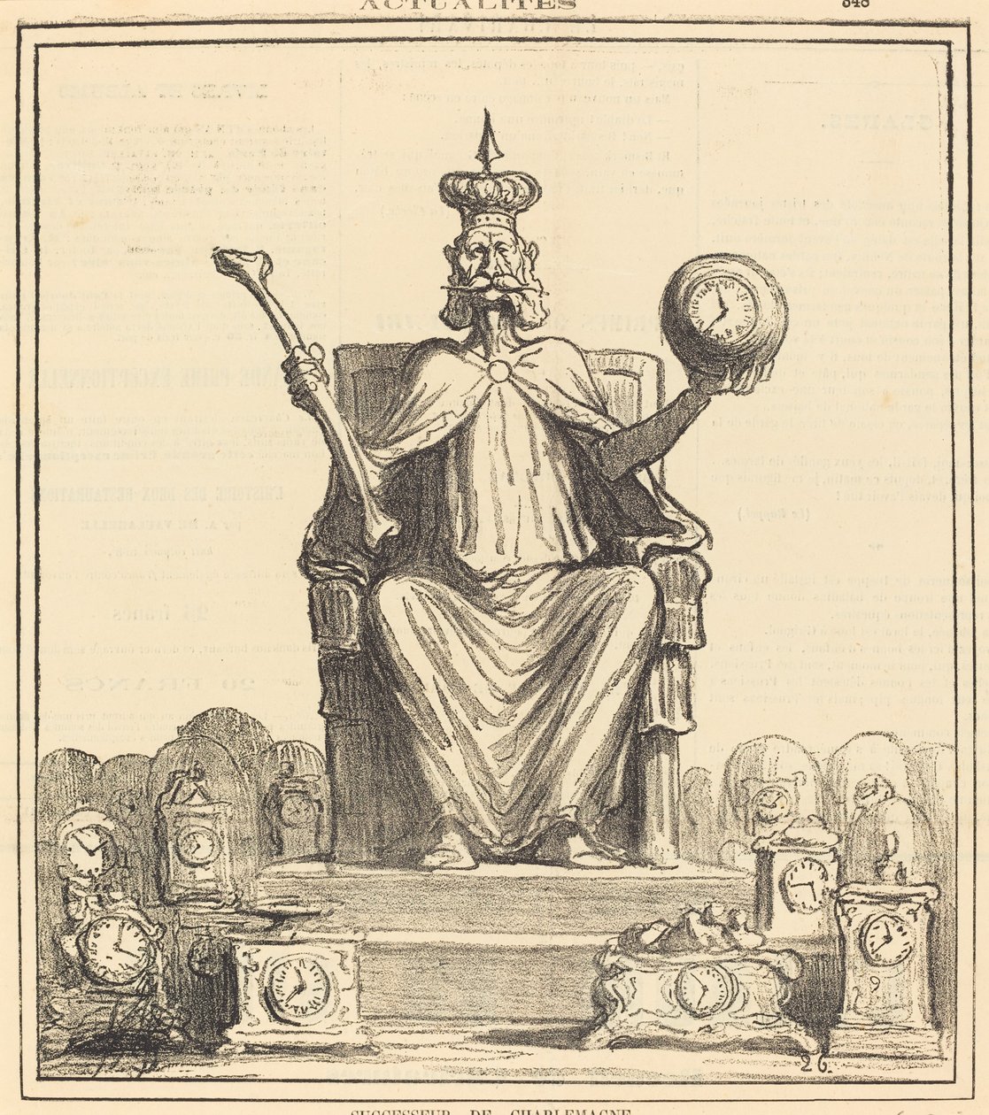 Etterfølger av Karl den Store av Honoré Daumier