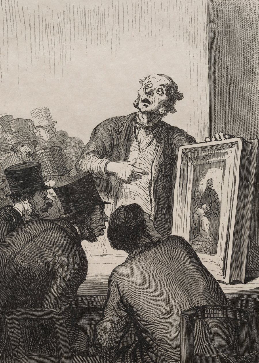 Auksjonsrommet: Eksperten. av Honoré Daumier