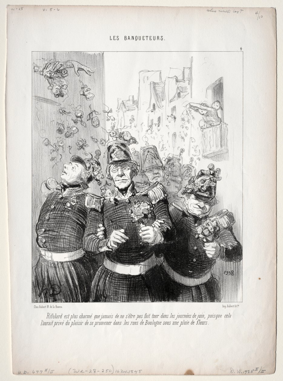 The Banqueters, plate 4: Rifolard er mer sjarmerende enn noen gang... av Honoré Daumier