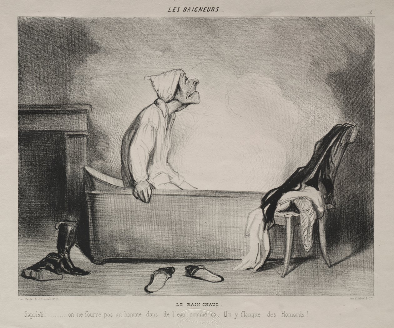 Varmebadet av Honoré Daumier