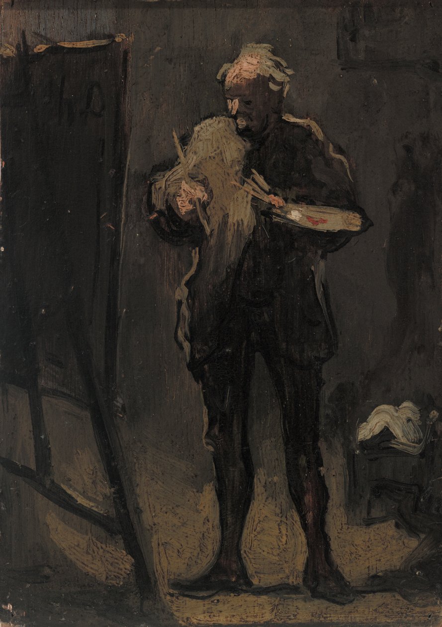 Maleren foran hans maleri av Honoré Daumier
