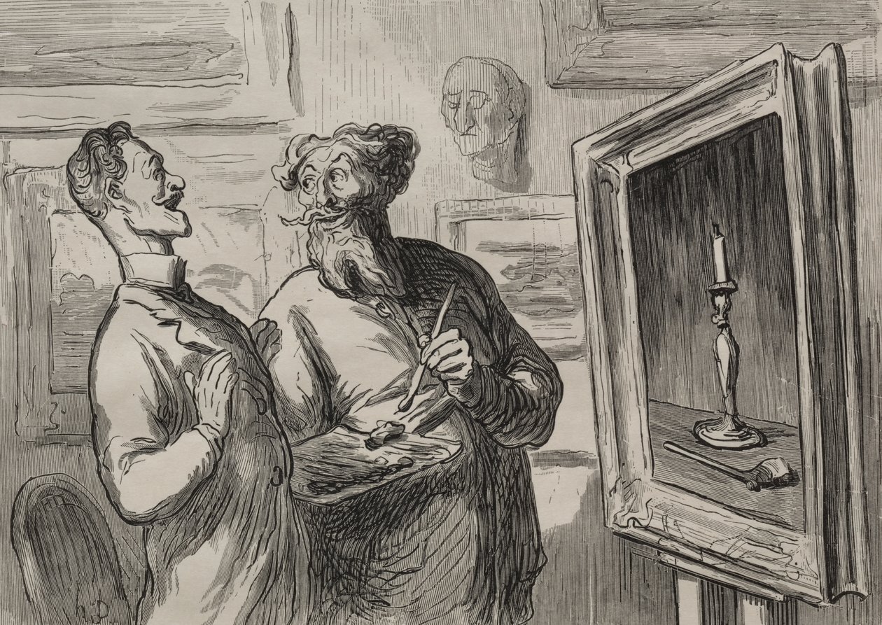 Malerne: En realist finner alltid en annen realist som kan beundre ham av Honoré Daumier
