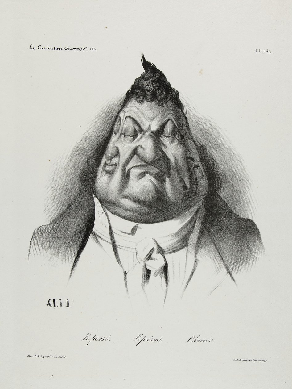 The Past, the Present, the Future, plate 349, 1834 av Honoré Daumier
