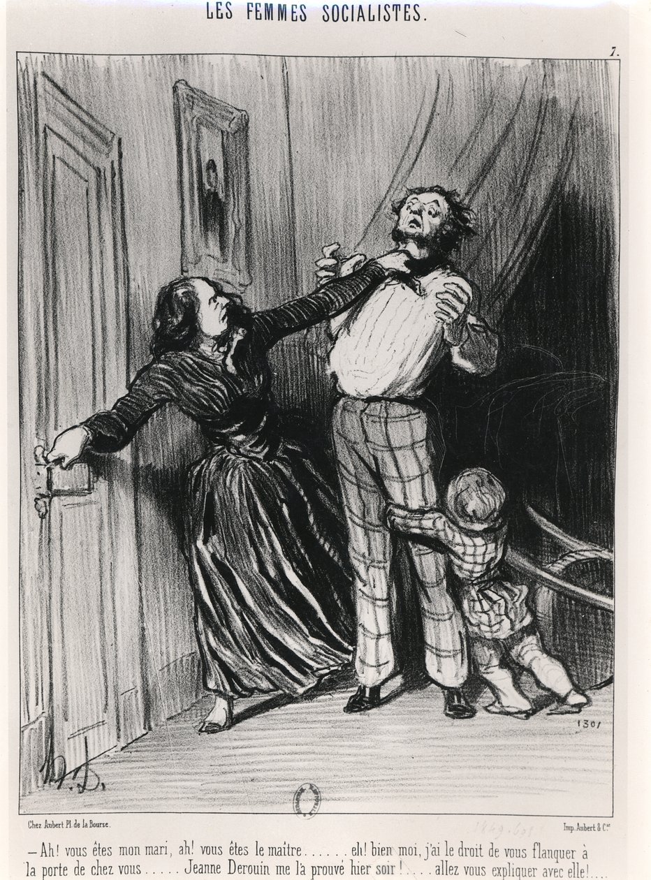 De sosialistiske kvinnene, 1849 av Honoré Daumier