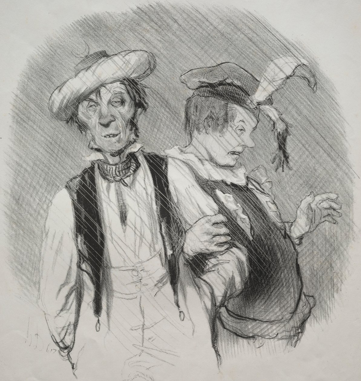 Livets vakre dager, tallerken 18: Mardi gras av Honoré Daumier