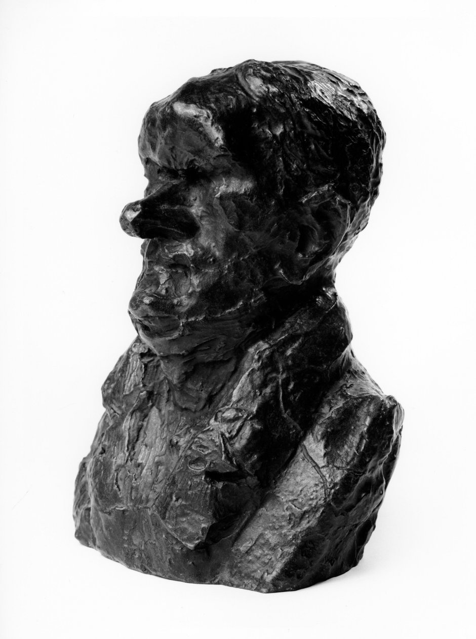 Bystene massevis av "Celebrites du Juste Milieu" "" karikatur av Auguste Ganneron (1792-1847), stedfortreder og industrimann. Den sjenerte.» Skulptur av Honore Daumier (1808-1879) 1800-tallet. Inv L 48,4 Dim i cm H 18 x L 13 Musee des Beaux Arts, Palais Lo av Honoré Daumier