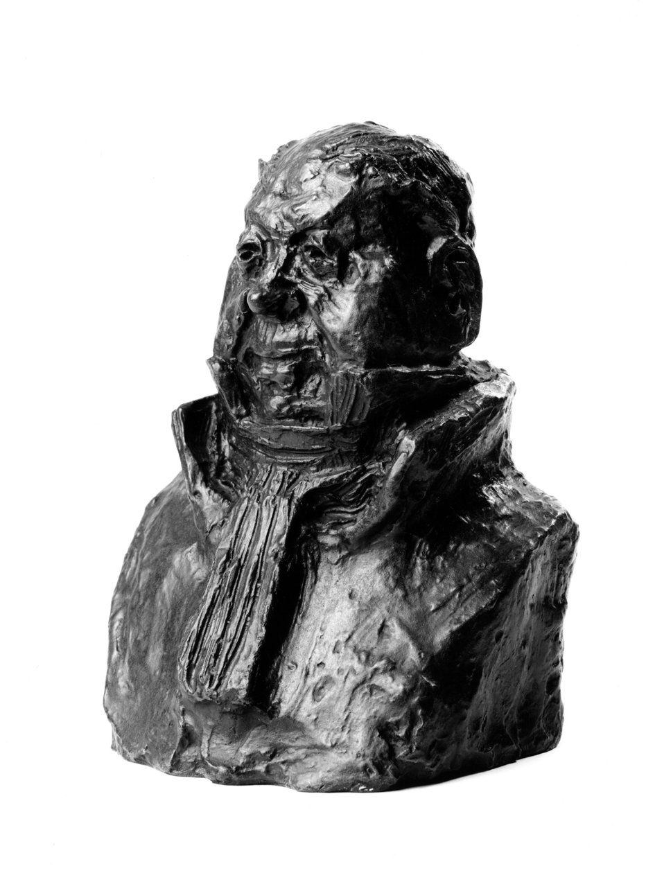 Bystene mengder av "" kjendiser fra det høyre midten"" "" Karikatur av Alexandre Lecomte (ca. 1788-?), sorenskriver. Det subtile.”” Skulptur av Honore Daumier (1808-1879) 1800-tallet. Inv L 48,10 Dim i cm H 17 x L 1 Musee des Beaux Arts, Palais Longc av Honoré Daumier