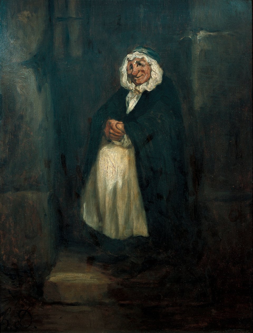 Den gamle dørvakten av Honoré Daumier