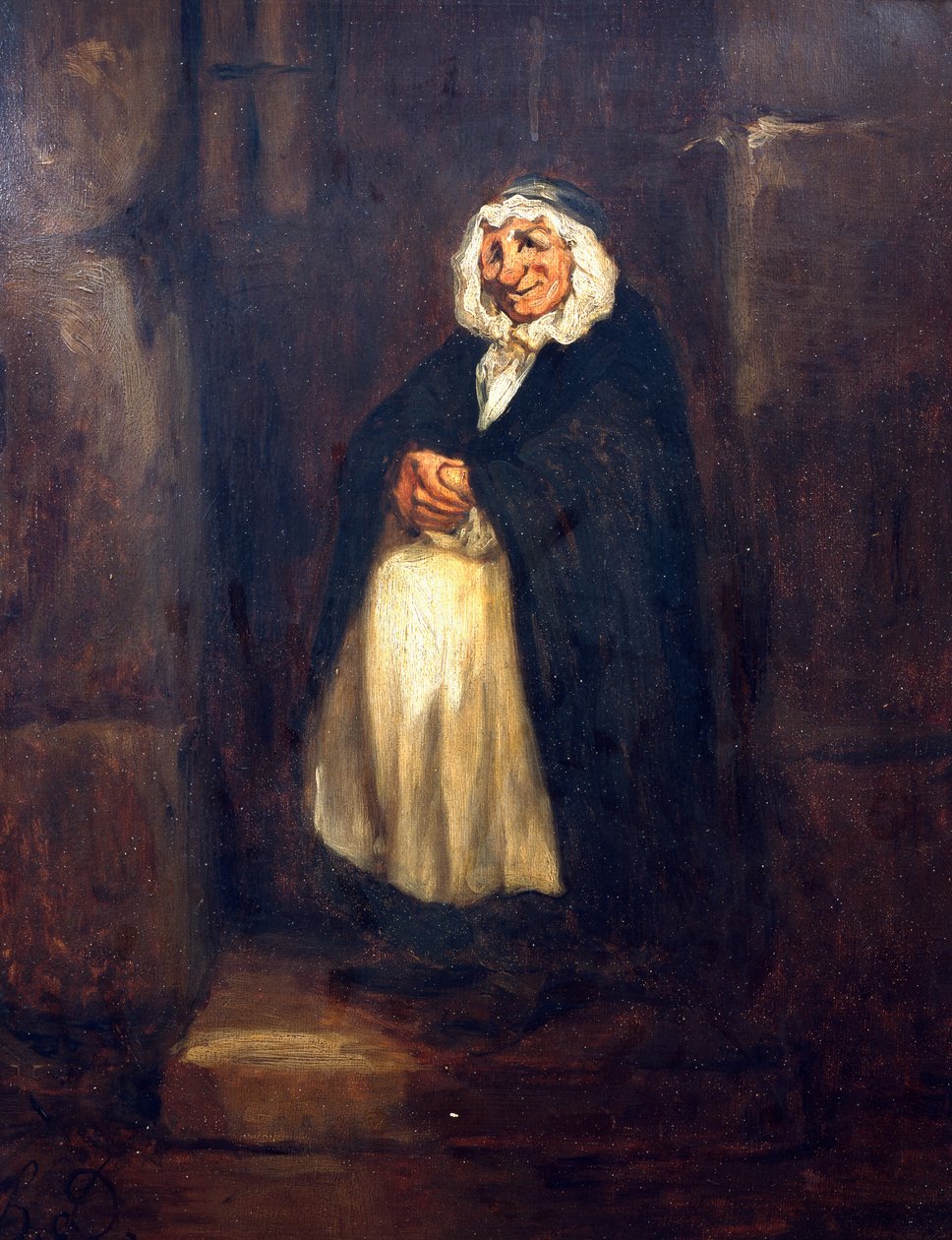 Den gamle dørvakten av Honoré Daumier