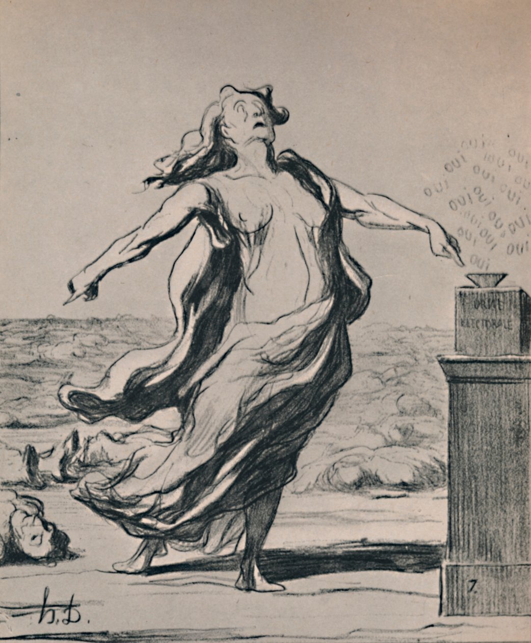 Dette har drept det, 1871, 1946 av Honoré Daumier