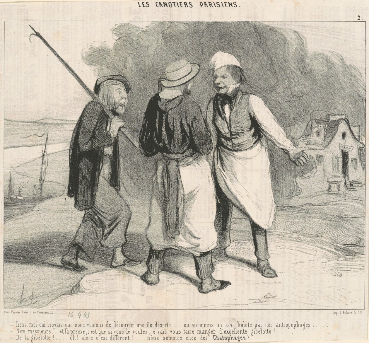 Her! Jeg trodde vi nettopp hadde oppdaget... av Honoré Daumier