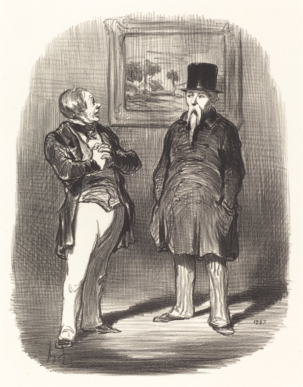 Vent, jeg kjente deg ikke igjen... av Honoré Daumier
