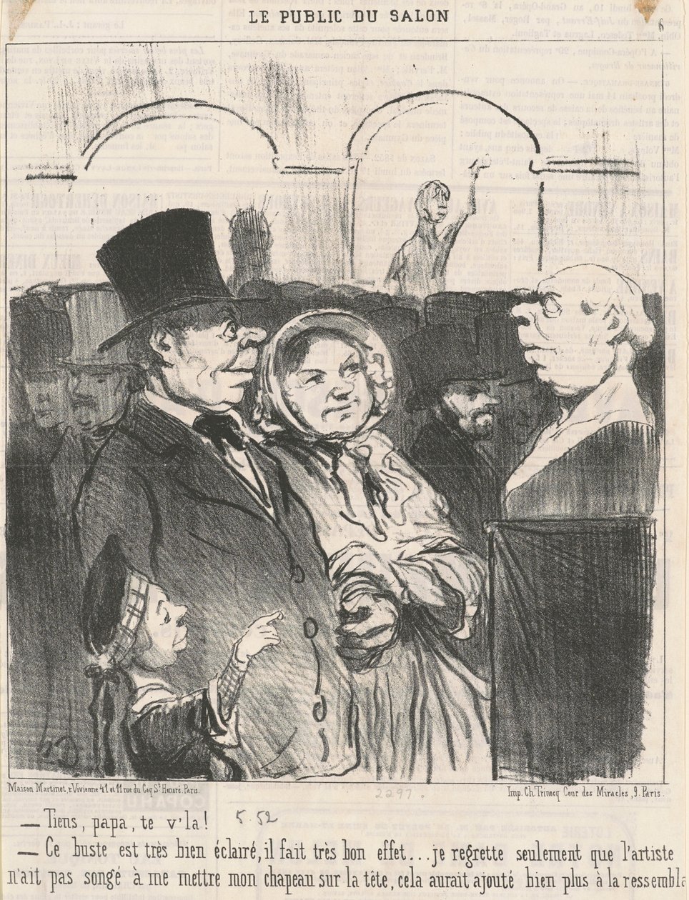 Her, pappa, der er du! ... av Honoré Daumier