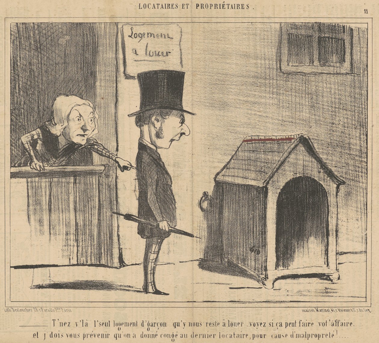 Du er den eneste gutteboligen... av Honoré Daumier