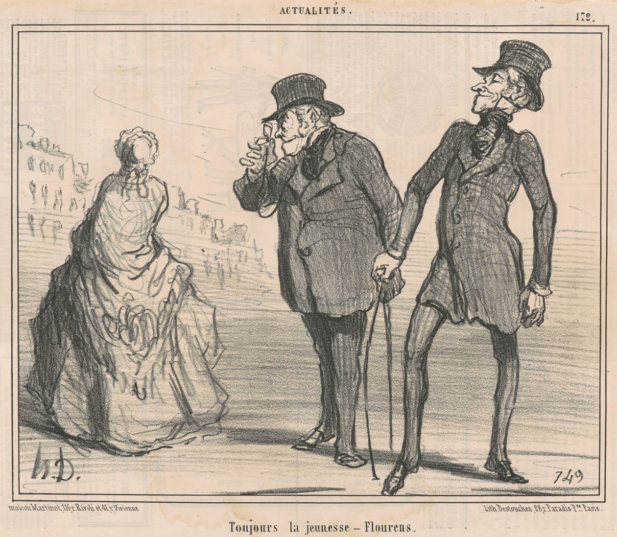 Alltid heunesse-melene av Honoré Daumier