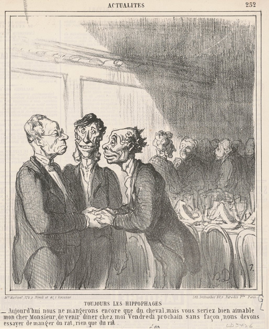 Alltid Hippofagene av Honoré Daumier