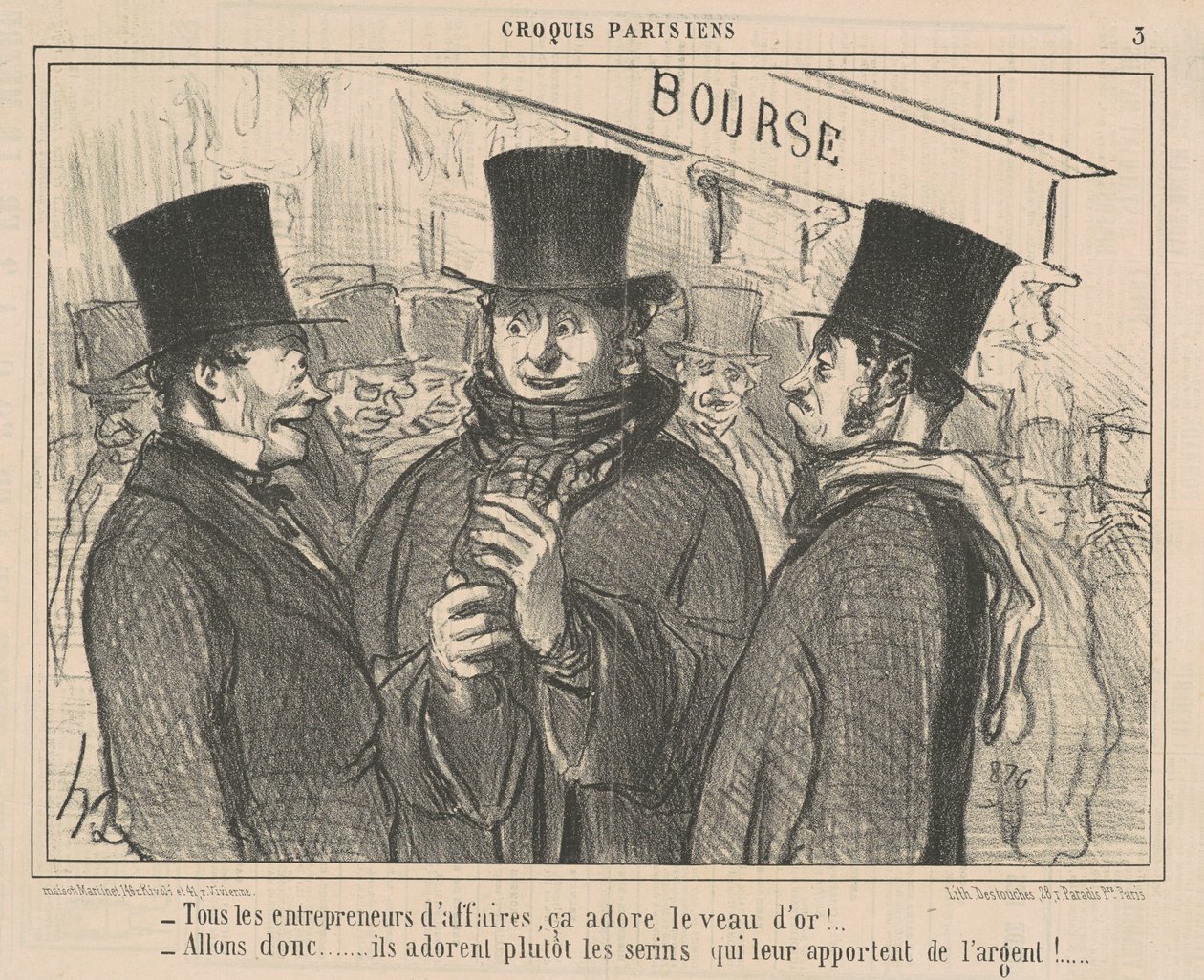 Alle forretningsentreprenører elsker det... av Honoré Daumier