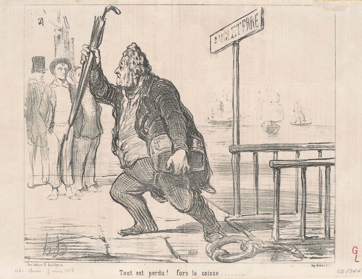 Alt er tapt! Til kassen av Honoré Daumier
