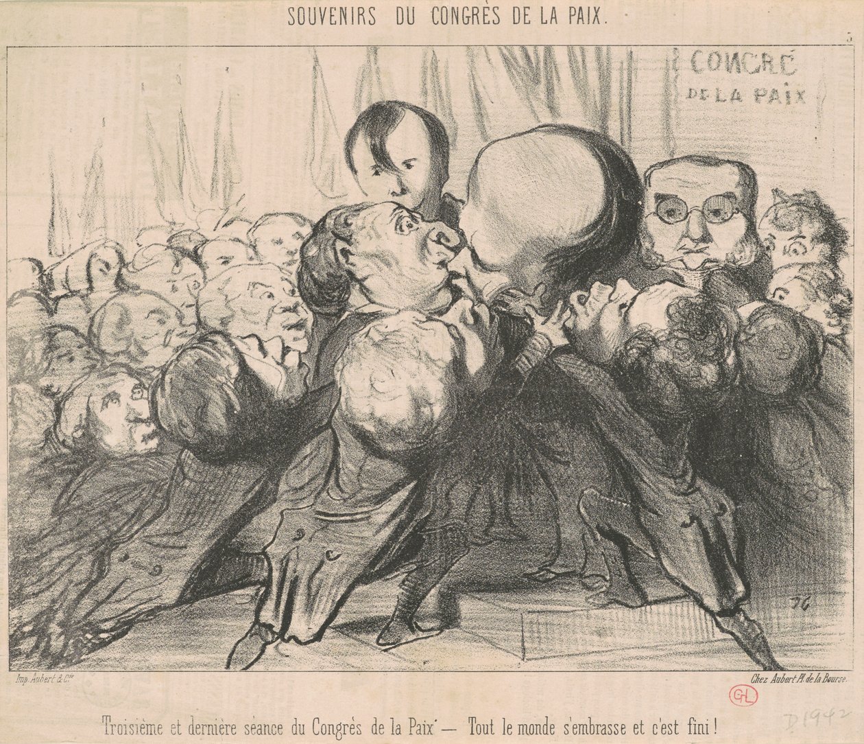 Tredje og siste sesjon av kongressen... av Honoré Daumier