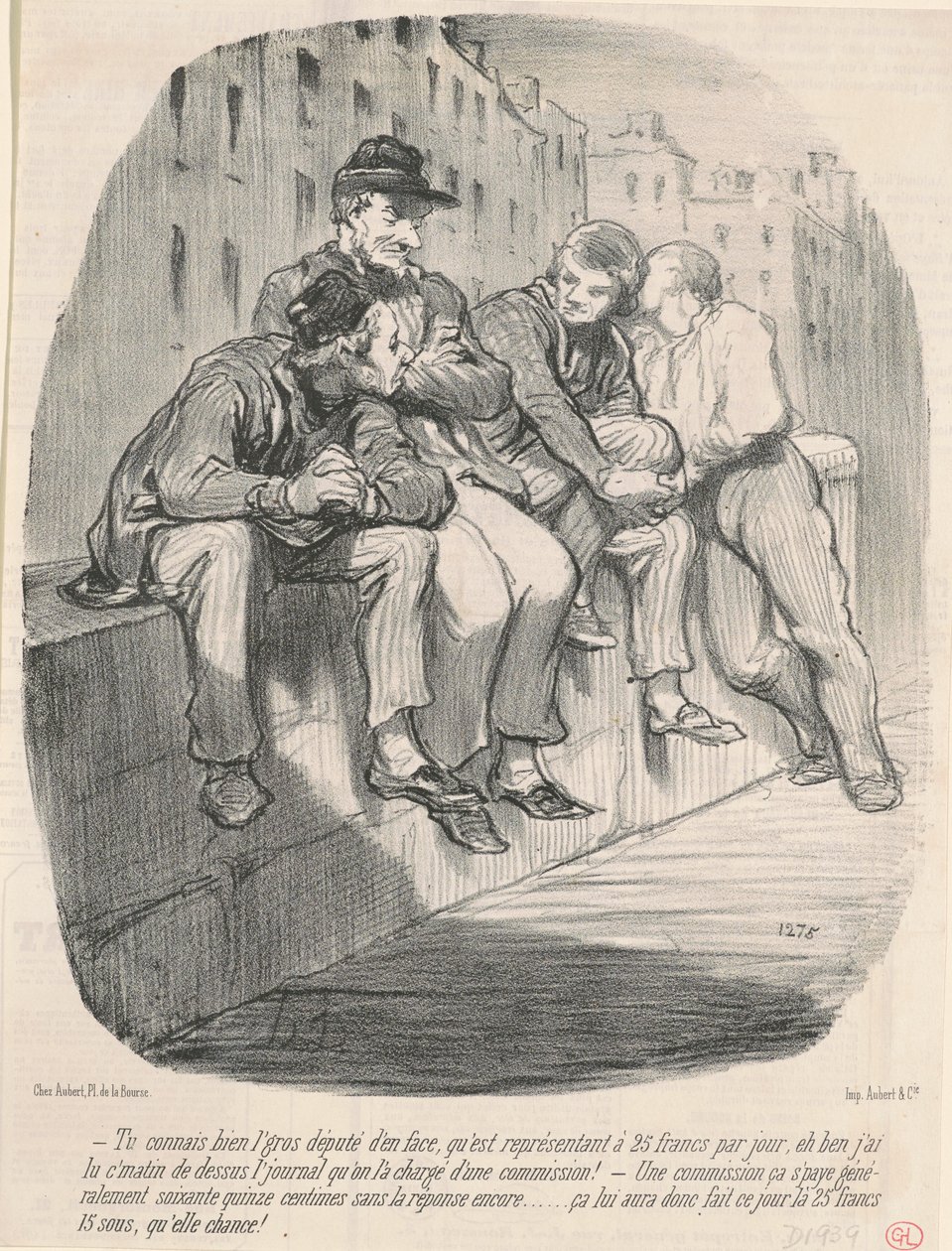 Du kjenner godt den tjukke parlamentsmedlemmen overfor... av Honoré Daumier