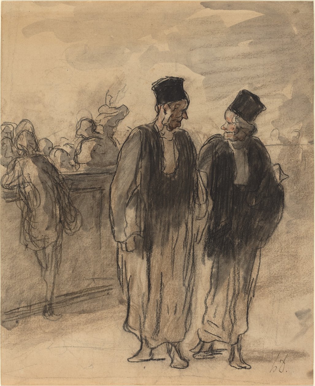 To advokater av Honoré Daumier