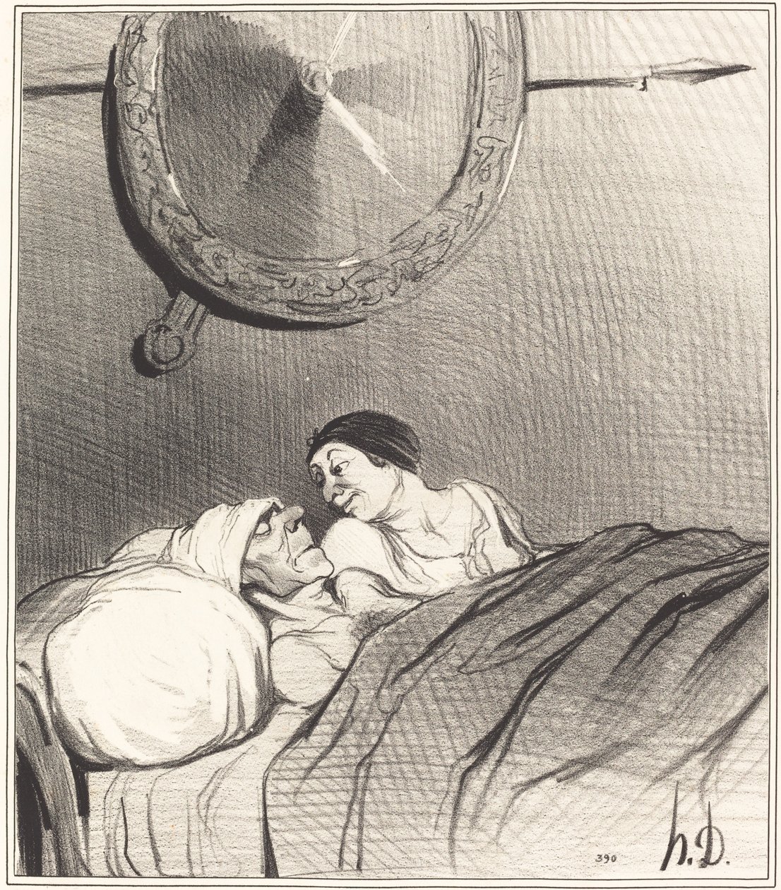 Odysseus og Penelope av Honoré Daumier