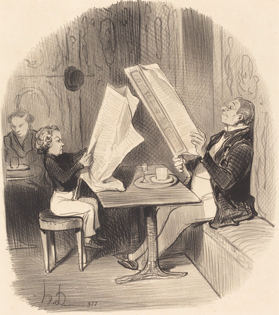 Et barn som har det lite moro... av Honoré Daumier