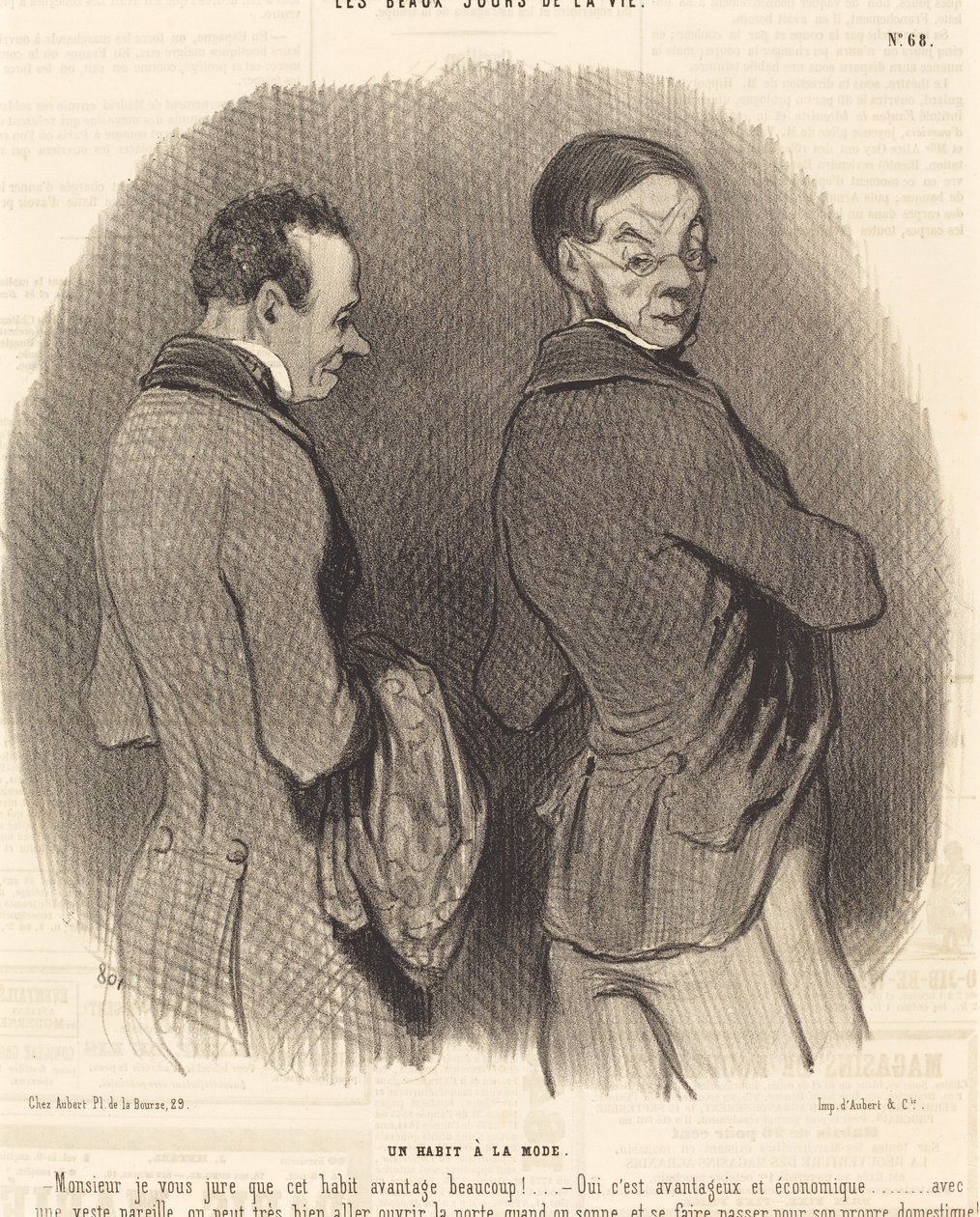 Et moteriktig antrekk av Honoré Daumier