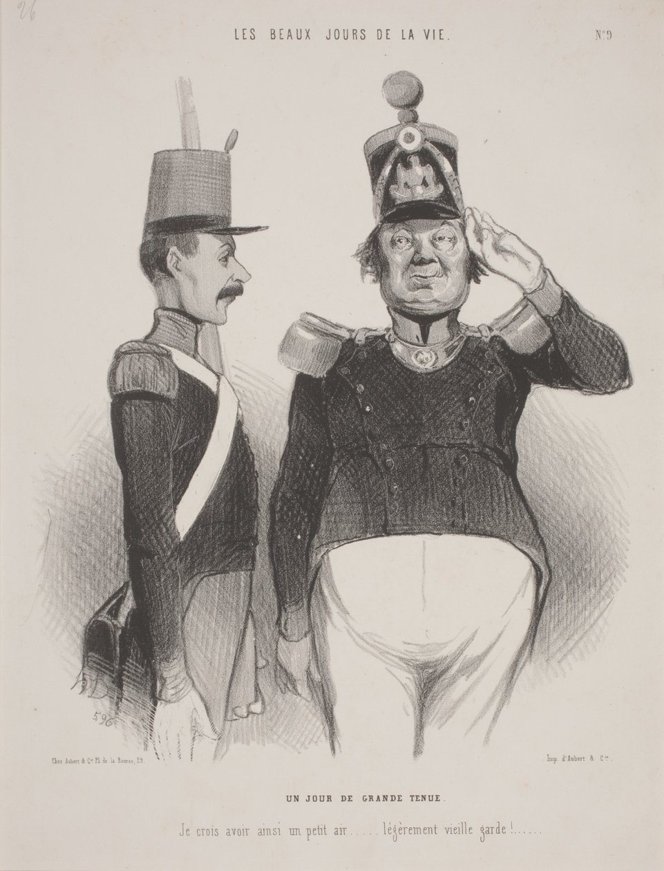 En dag med storslått kjole av Honoré Daumier