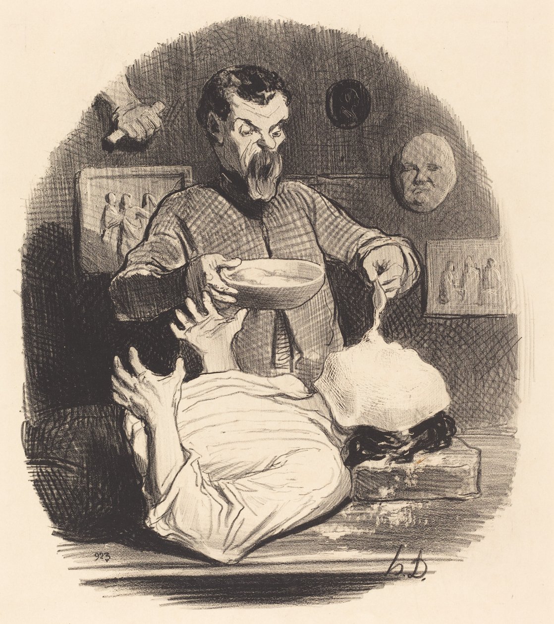 En gentleman som ønsker å gi seg selv tilfredsstillelsen... av Honoré Daumier