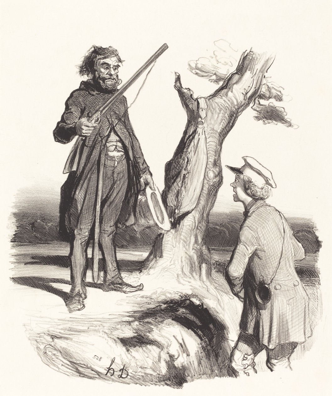 En stakkars far som... av Honoré Daumier