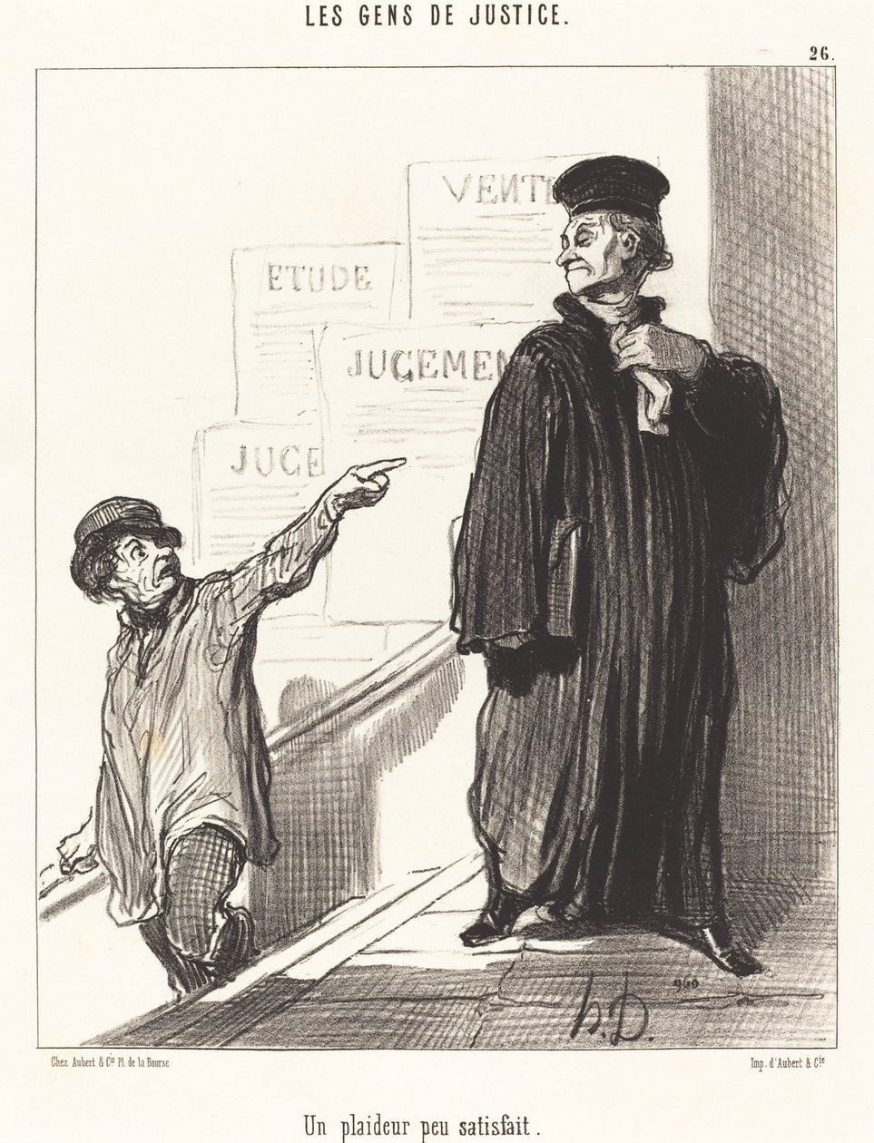 En misfornøyd saksøker av Honoré Daumier