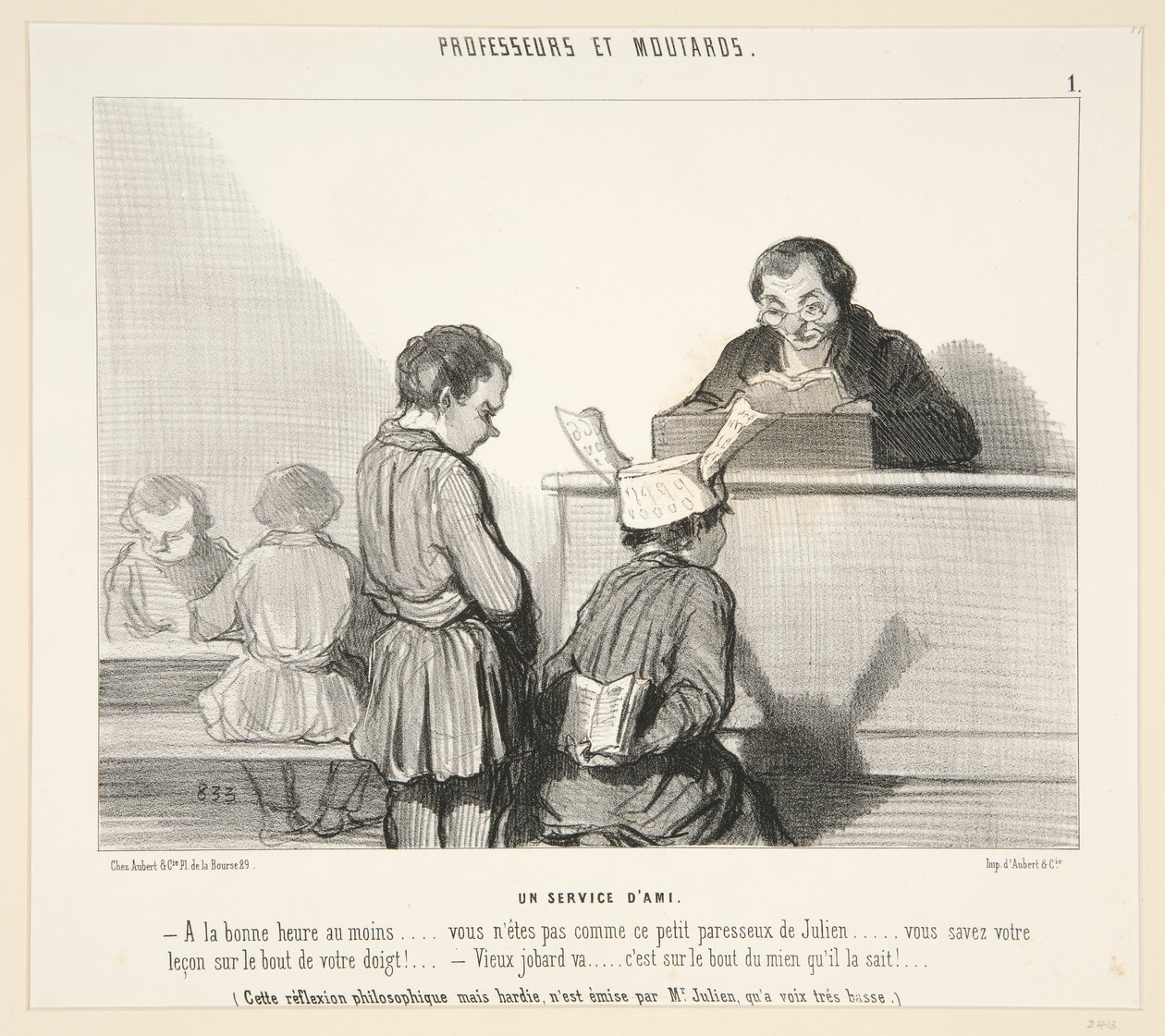 En tjeneste av av Honoré Daumier