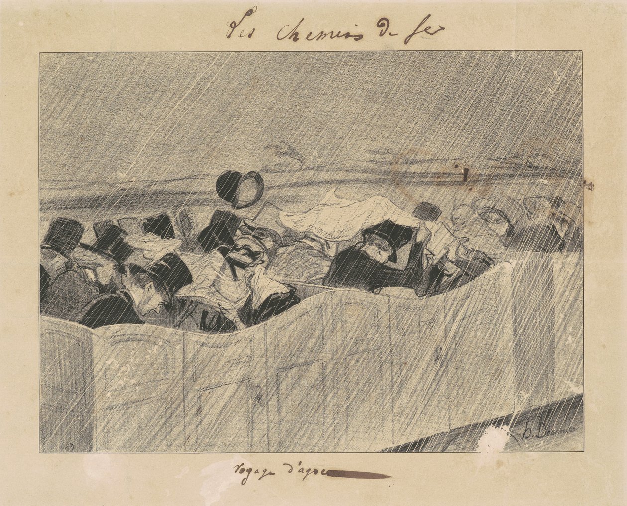 En fornøyelsesreise fra Paris til Orléans av Honoré Daumier