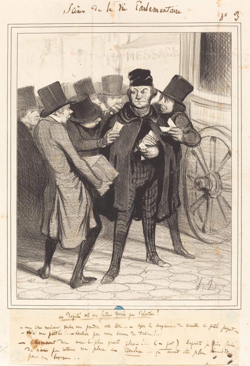 En gledestur til Paris av Honoré Daumier
