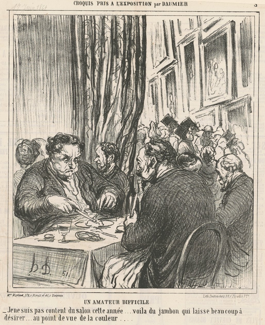 En vanskelig amatør av Honoré Daumier