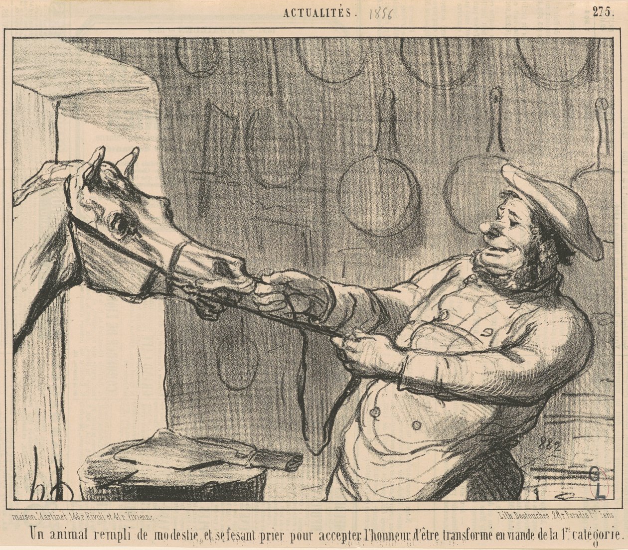 Et dyr fullt av beskjedenhet... av Honoré Daumier