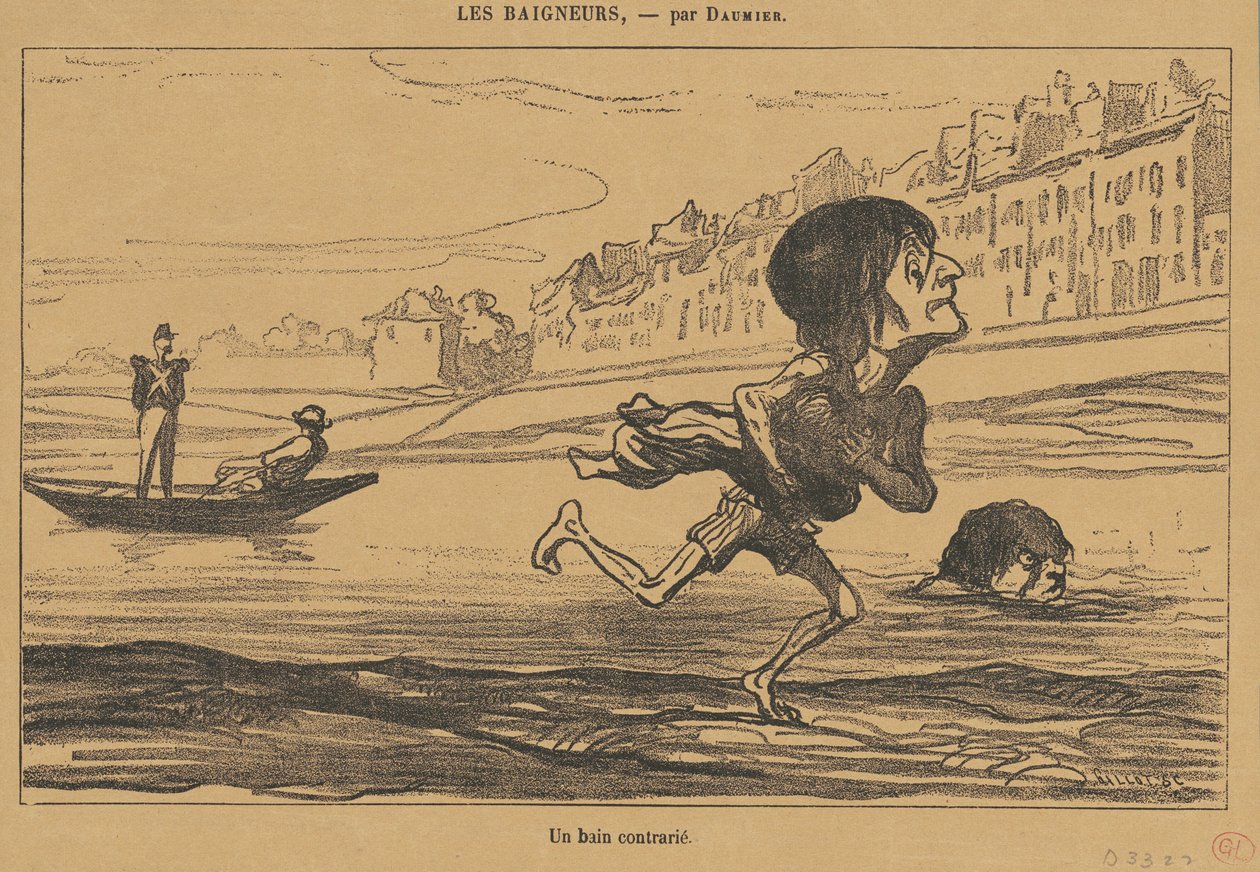 Et opprørt bad av Honoré Daumier